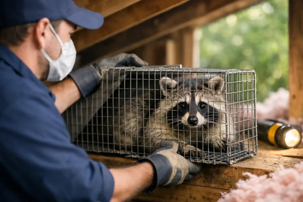 Humane Raccoon Removal From Attic Safely