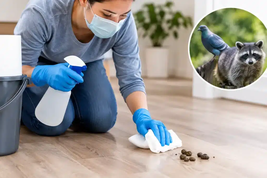 How to Clean Wildlife Droppings Safely at Home